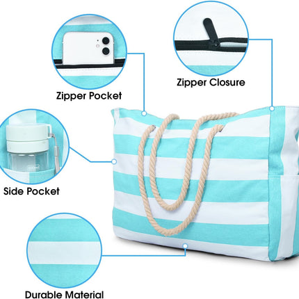 Versatile Waterproof Tote Bag with Zipped Storage for Daily Essentials 13