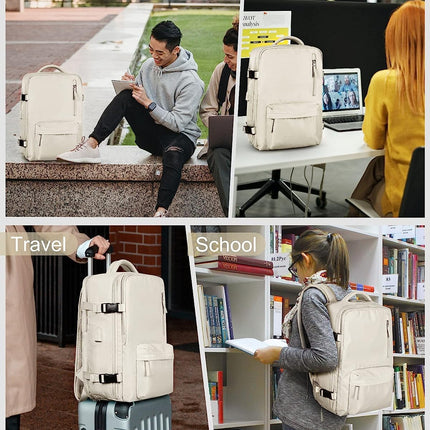 Versatile Waterproof Travel Backpack with Shoe Compartment & USB Port for Organized Travel 1
