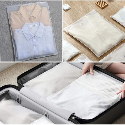 Versatile Zip Storage Bags | 20-Pack Frosted EVA Bags with Ventilation Holes | Ideal for Organizing Clothing and Accessories 3