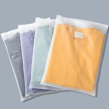 Versatile Zip Storage Bags | 20-Pack Frosted EVA Bags with Ventilation Holes | Ideal for Organizing Clothing and Accessories 4