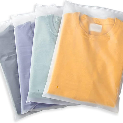 Versatile Zip Storage Bags | 20-Pack Frosted EVA Bags with Ventilation Holes | Ideal for Organizing Clothing and Accessories 5