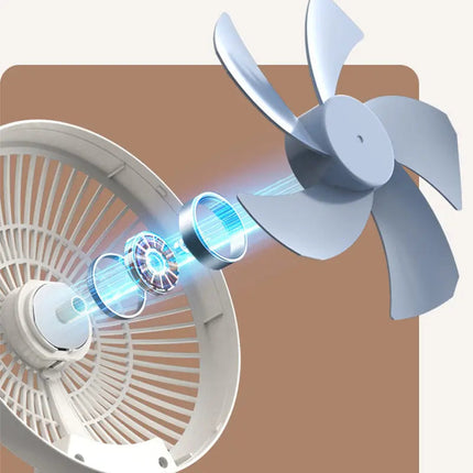 Desk Fan 2 in 1, Quiet Bedroom Fan for Sleeping and Office – image 5