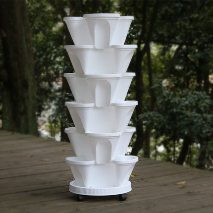 Vertical Hydroponic Garden Planter | Space-Saving Grow Tower for Urban Gardening 0