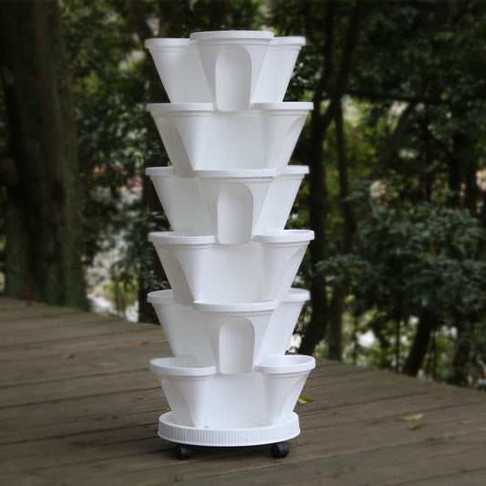 Vertical Hydroponic Garden Planter | Space-Saving Grow Tower for Urban Gardening 0