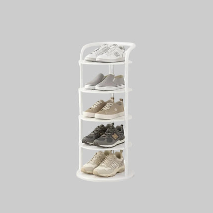 Vertical Shoe Rack | Space-Saving Metal Organizer with Multiple Tiers | Minimalist Design for Entryway Storage 3