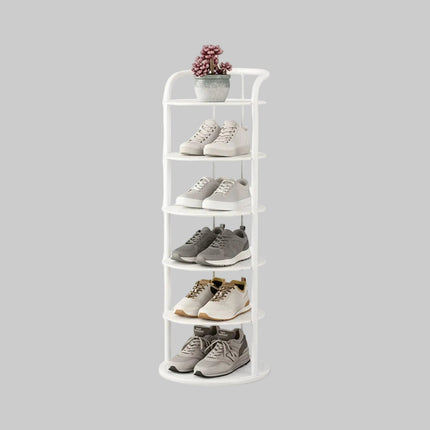 Vertical Shoe Rack | Space-Saving Metal Organizer with Multiple Tiers | Minimalist Design for Entryway Storage 4