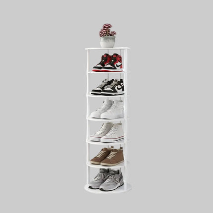 Vertical Shoe Rack | Space-Saving Metal Organizer with Multiple Tiers | Minimalist Design for Entryway Storage 5