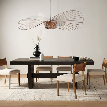 Pendant Lights for Dining Room, Large Modern Pendant Light with Fiberglass Shade – image 4