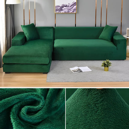 Vexa | Modern Velvet Sectional Sofa Cover with Stretchable Fabric | Elegant Protection for Your Furniture 13