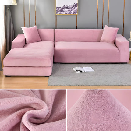 Vexa | Modern Velvet Sectional Sofa Cover with Stretchable Fabric | Elegant Protection for Your Furniture 16