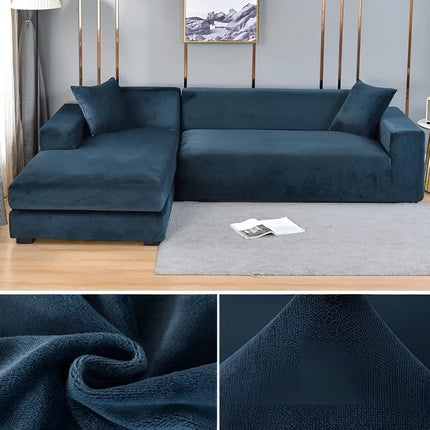 Vexa | Modern Velvet Sectional Sofa Cover with Stretchable Fabric | Elegant Protection for Your Furniture 7
