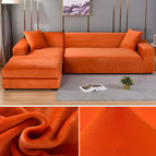 Dark Orange / 1-Seater Sofa 90 x 140 cm