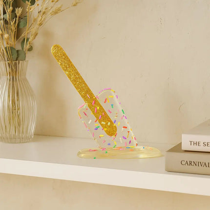 Melting Popsicle Sculpture, Decorative Statue for Coffee Table Decor