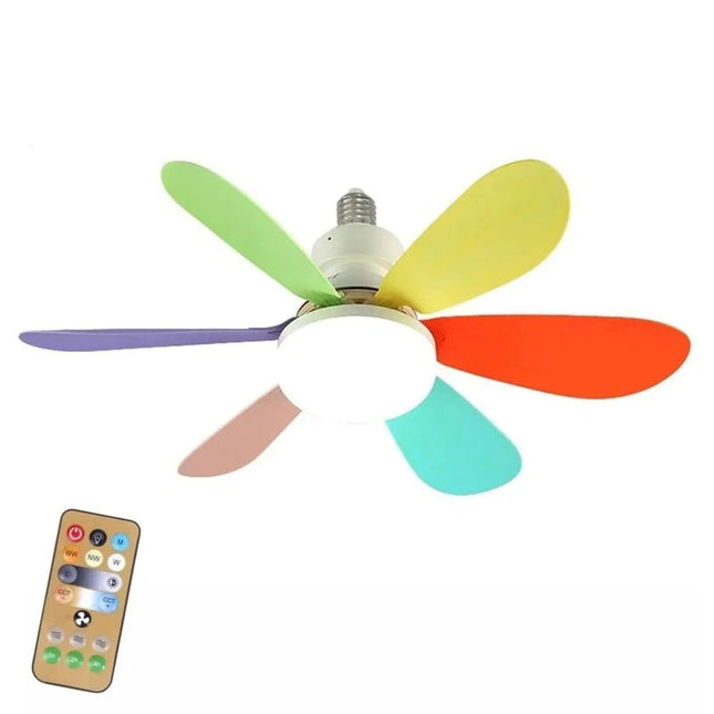 Vibrant Collection | Colorful Ceiling Fan with Remote Control | Energy Efficient Cooling for Stylish Home Decor 0