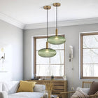 Vibrant Glass Pendant Light | Nordic-Inspired Design with Tinted Shades | Soft Ambient Illumination for Kitchen and Living Spaces 0