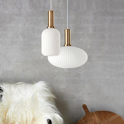 Vibrant Glass Pendant Light | Nordic-Inspired Design with Tinted Shades | Soft Ambient Illumination for Kitchen and Living Spaces 5