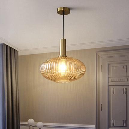 Vibrant Glass Pendant Light | Nordic-Inspired Design with Tinted Shades | Soft Ambient Illumination for Kitchen and Living Spaces 7
