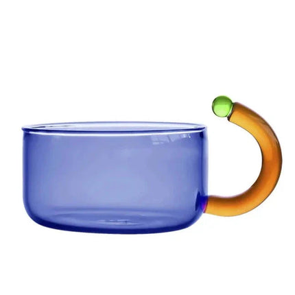 Vibrant Glass Tea Set | Colorful Borosilicate Tea Cups & Teapot | Unique Shapes for Enjoyable Tea Experience 9