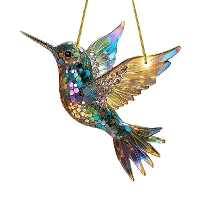 Vibrant Hummingbird Window Charm | Colorful Acrylic Design for Stunning Light Effects 8