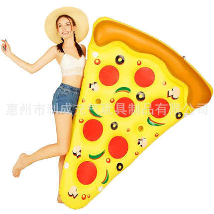 Vibrant Pizza Slice Inflatable Lounger | Durable Pool Accessory for Fun Summer Relaxation 3