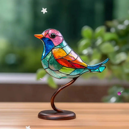 Vibrant Window Decoration | Nature-Inspired Bird Art with Sunlight Reflection | Cheerful Accent for Home Decor 4