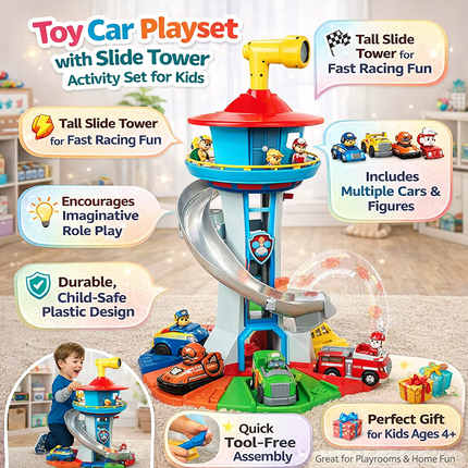 Vibrant | Outdoor Playset with Multi-Level Slide & Lookout Station | Durable Play Equipment for Creative Adventures 3
