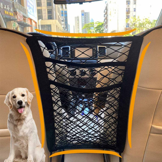 Victor Barrier | Pet Safety Net for Cars with Durable Double Layer | Adjustable Design for Secure Travel 0