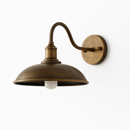 Vintage Industrial | Outdoor Wall Lantern with LED Bulb | Rustic Iron Design for Patios and Walkways 3