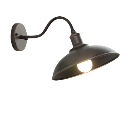 Vintage Industrial | Outdoor Wall Lantern with LED Bulb | Rustic Iron Design for Patios and Walkways 4