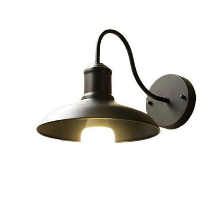 Vintage Industrial | Outdoor Wall Lantern with LED Bulb | Rustic Iron Design for Patios and Walkways 5