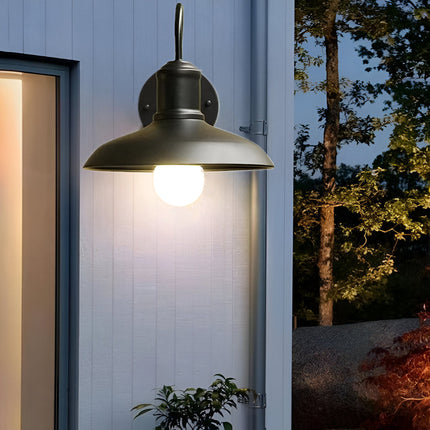 Vintage Industrial | Outdoor Wall Lantern with LED Bulb | Rustic Iron Design for Patios and Walkways 6