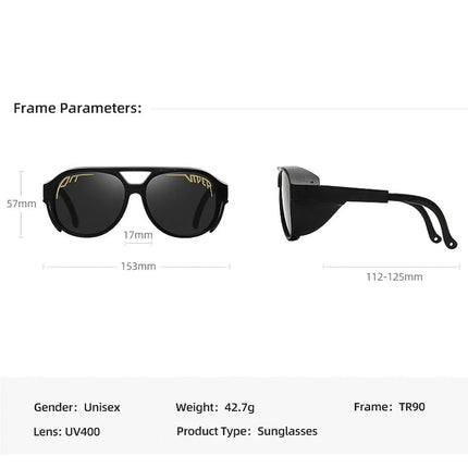 Viper Motorcycle Sunglasses | Windproof UV400 Protection with TAC Lenses | Durable Frame for Ultimate Eye Safety 2