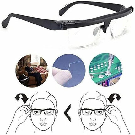 VisionFlex | Adjustable Focus Glasses for Near and Far Sight with Customizable Lenses | Lightweight Design for Comfort 1