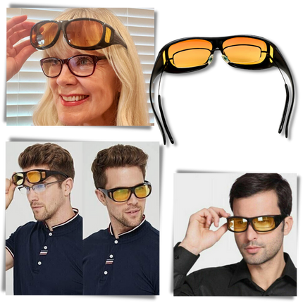 VisionGuard | Night Driving Glasses with Anti-Glare Polarized Lenses | Enhanced Clarity for Safe Nighttime Driving 1
