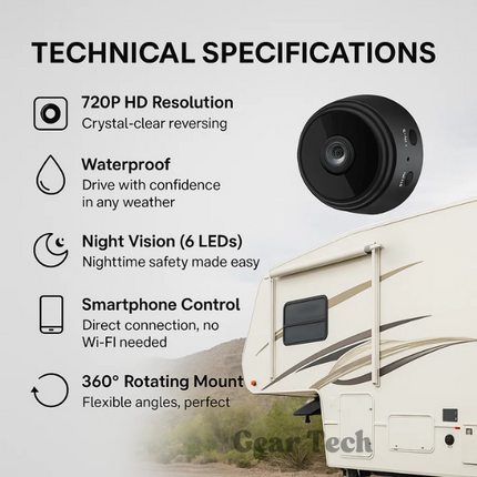 VisionGuard | Wireless Backup Camera with Night Vision & Waterproof Design for Safe Reversing 1