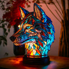 VitraFauna | Artistic Stained Glass Table Lamp with Unique Animal Prints | Stylish Lighting for Cozy Atmosphere 0