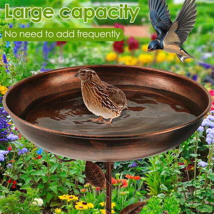 Bird Bath with Stand, Pedestal Bird Bath Bowl – image 5