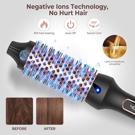 Volumizing Hot Air Brush | Dual Heat Design for Smooth Blowouts | Ionic Technology for Frizz-Free Shine 1