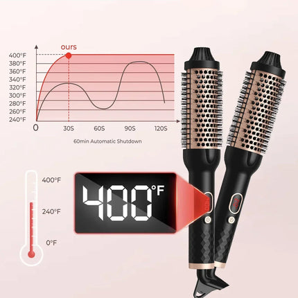 Volumizing Hot Air Brush | Dual Heat Design for Smooth Blowouts | Ionic Technology for Frizz-Free Shine 3
