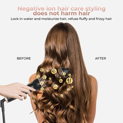 Volumizing Hot Air Brush | Dual Heat Design for Smooth Blowouts | Ionic Technology for Frizz-Free Shine 5