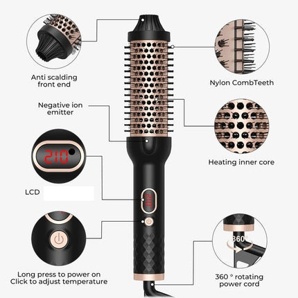 Volumizing Hot Air Brush | Dual Heat Design for Smooth Blowouts | Ionic Technology for Frizz-Free Shine 7