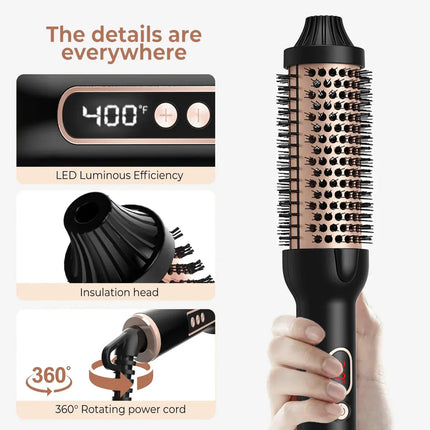 Volumizing Hot Air Brush | Dual Heat Design for Smooth Blowouts | Ionic Technology for Frizz-Free Shine 8