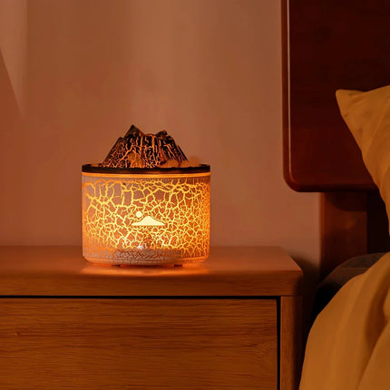 Volcano Humidifier with Colorful Changing Lights | Aromatherapy and Mist Mode for Relaxation and Hydration