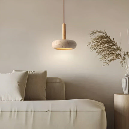Wabi Sabi Ceiling Light | LED Pendant with Adjustable Length | Elegant Japanese Design for Tranquil Spaces 3