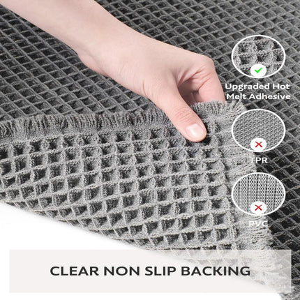 Waffle Bath Mat | Ultra-Absorbent Soft Material for Cozy Comfort 7