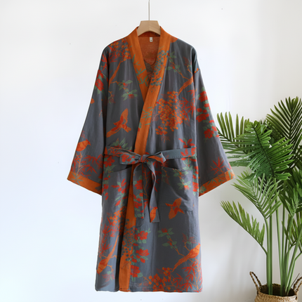 Waffle Bathrobe | Lightweight Quick-Dry Robe with Adjustable Waist Belt | Breathable Comfort for Everyday Relaxation 1