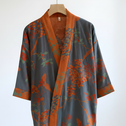 Waffle Bathrobe | Lightweight Quick-Dry Robe with Adjustable Waist Belt | Breathable Comfort for Everyday Relaxation 2