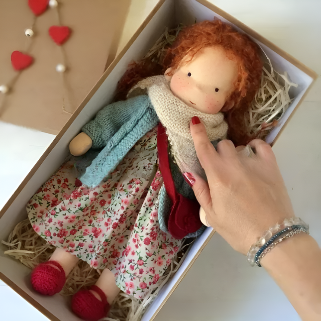 Waldorf Collection | Handmade Cuddly Doll for Kids with Soft Textures | Ideal Companion for Imaginative Play 0