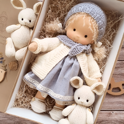 Waldorf Collection | Handmade Cuddly Doll for Kids with Soft Textures | Ideal Companion for Imaginative Play 2