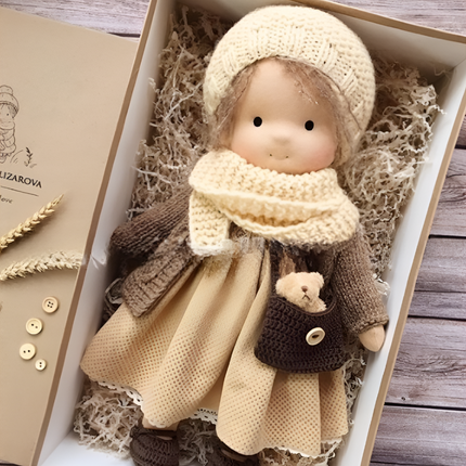 Waldorf Collection | Handmade Cuddly Doll for Kids with Soft Textures | Ideal Companion for Imaginative Play 3